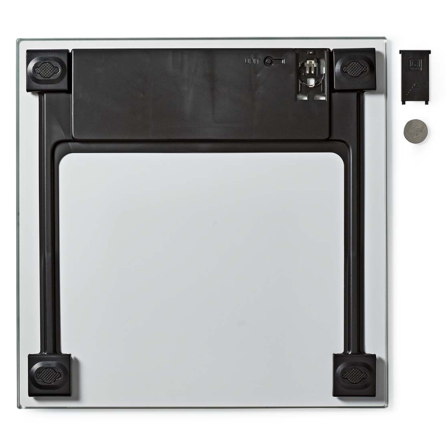 Nedis PESC500WT - Digital personvåg 1xCR2032 vit