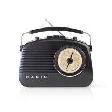 Nedis RDFM5000BK − FM-radio 4,5W/230V svart