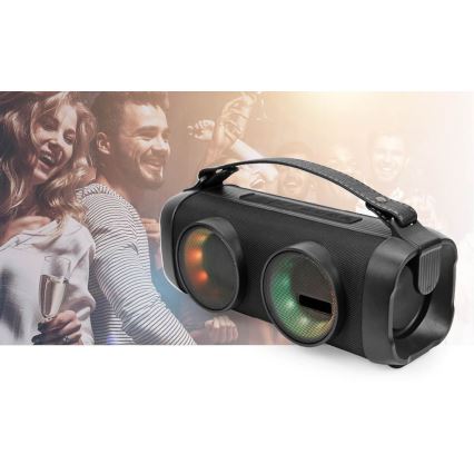 LED RGB Uppladdningsbar högtalare 24W/3000 mAh IPX5