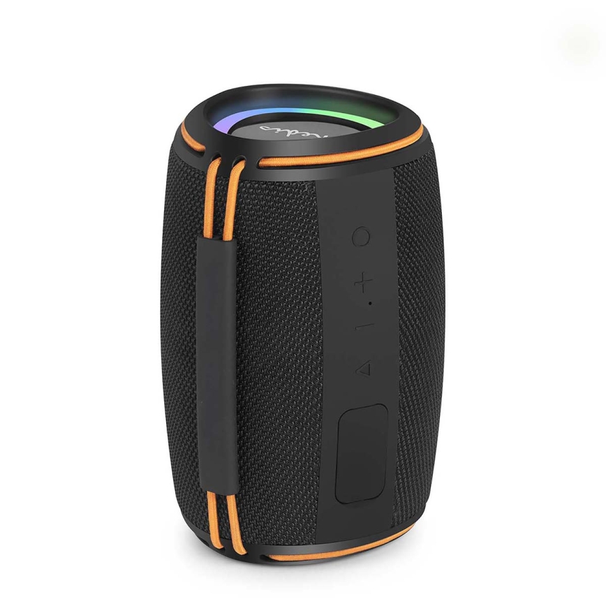 LED-uppladdningsbar högtalare 40 W / 1200 mAh, IPX4, svart