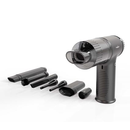 Uppladdbar handdammsugare 2-i-1 90W/6000 mAh grå/svart