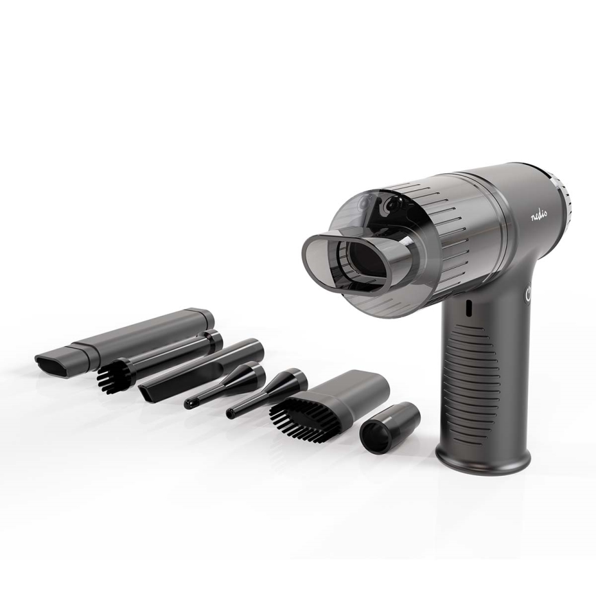 Uppladdbar handdammsugare 2-i-1 90W/6000 mAh grå/svart