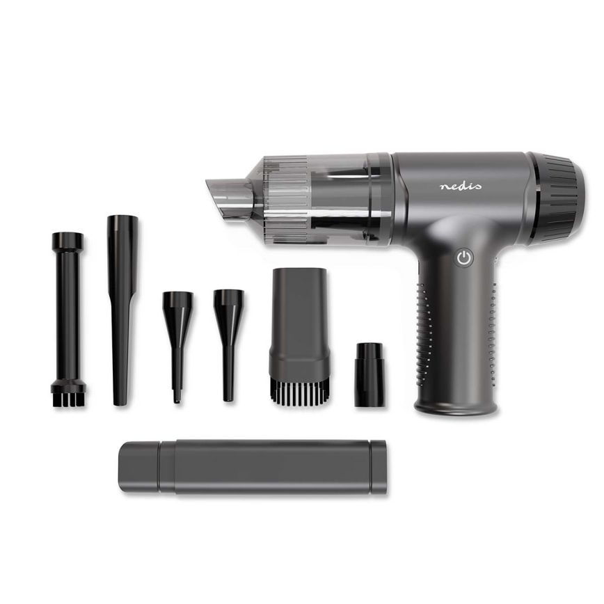 Uppladdbar handdammsugare 2-i-1 90W/6000 mAh grå/svart