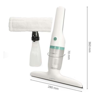 Uppladdningsbar dammsugare för fönster 12W/2200 mAh IPX4