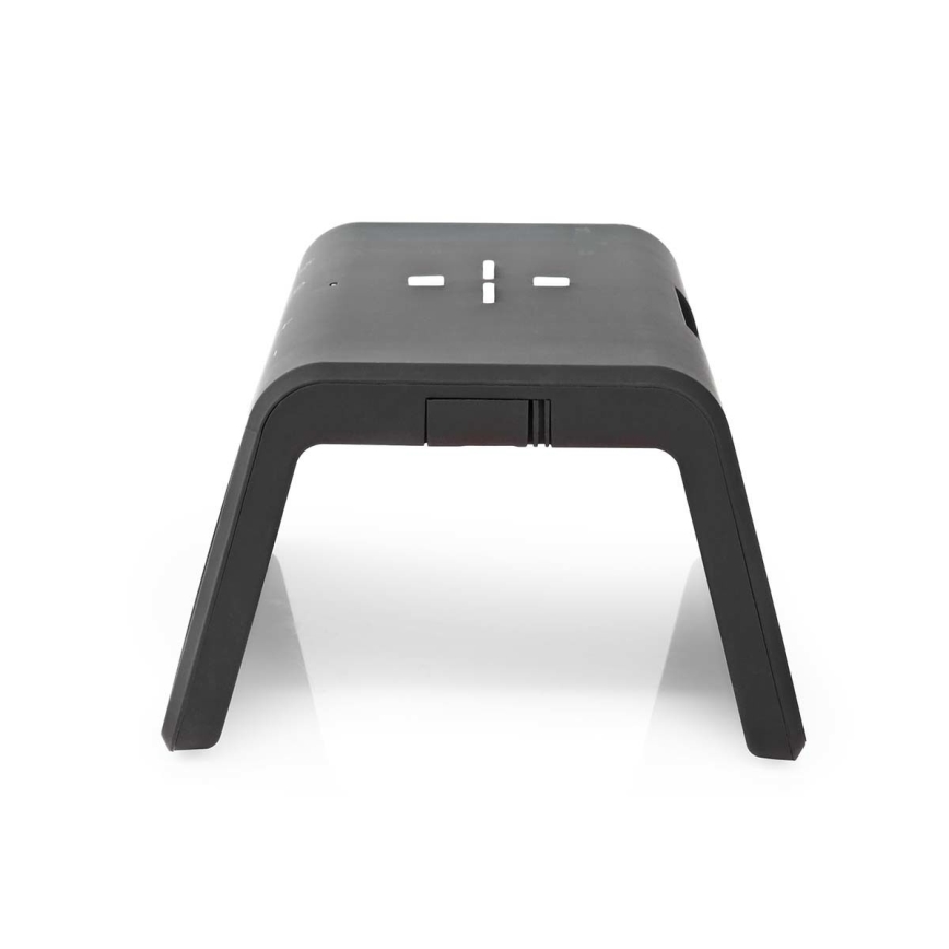 Väckarklocka med LCD-display och trådlös laddare 15W/5V 1xCR2032 svart