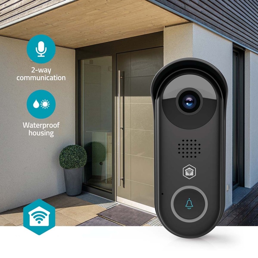 Smart videodörrklocka med rörelsesensor SmartLife 5V Full HD 1080p IP54 Wi-Fi Tuya