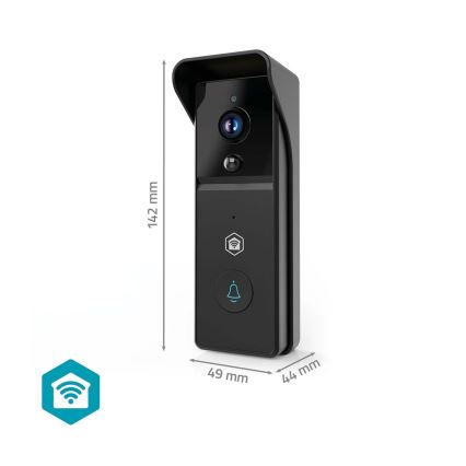 Video-dörrklocka med rörelsesensor SmartLife 4400 mAh Full HD 1296p IP44 Wi-Fi Tuya