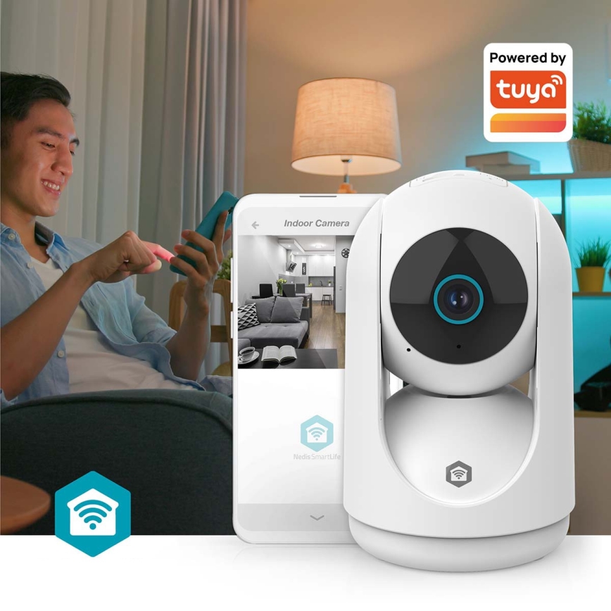 Smartlife smart övervakningskamera 5V 3MP Full HD 1296p Wi-Fi Tuya