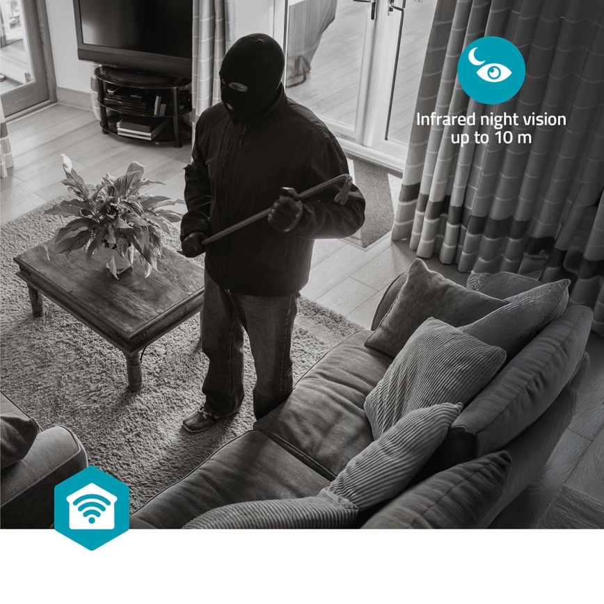 Smartlife smart övervakningskamera 5V 3MP Full HD 1296p Wi-Fi Tuya