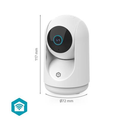 Smartlife smart övervakningskamera 5V 3MP Full HD 1296p Wi-Fi Tuya