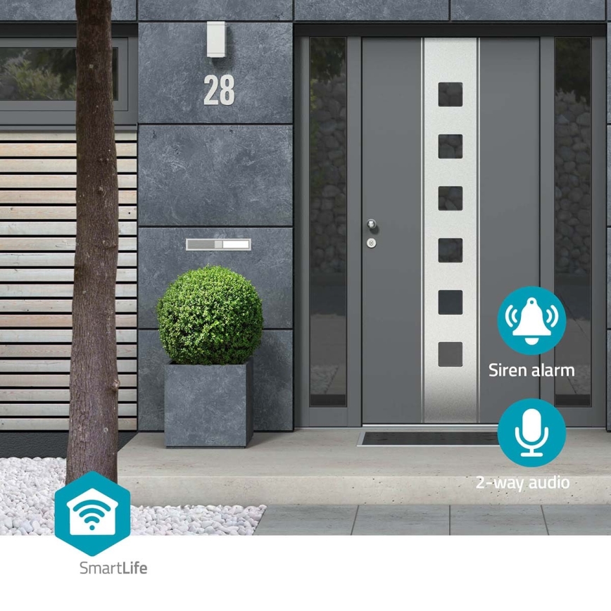 Smart utomhuskamera SmartLife Full HD 1080p med LED-belysning Wi-Fi Tuya IP65