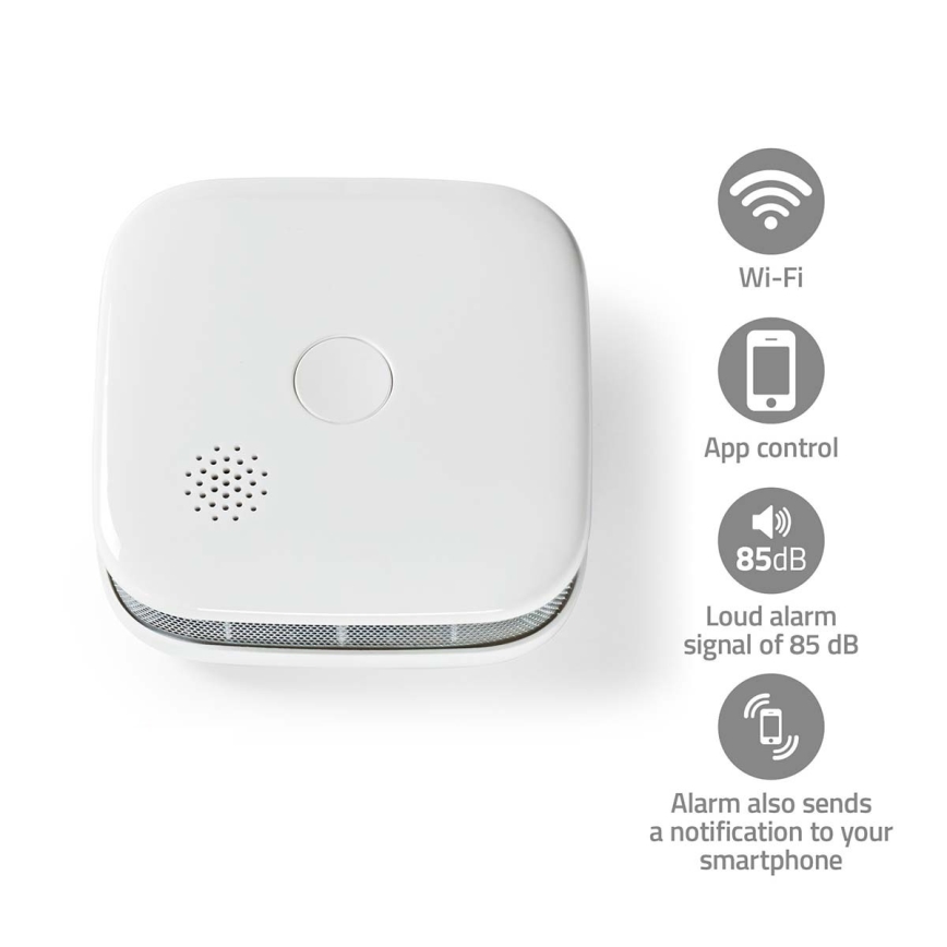 SmartLife rökdetektor 3V/1xCR123A Wi-Fi Tuya