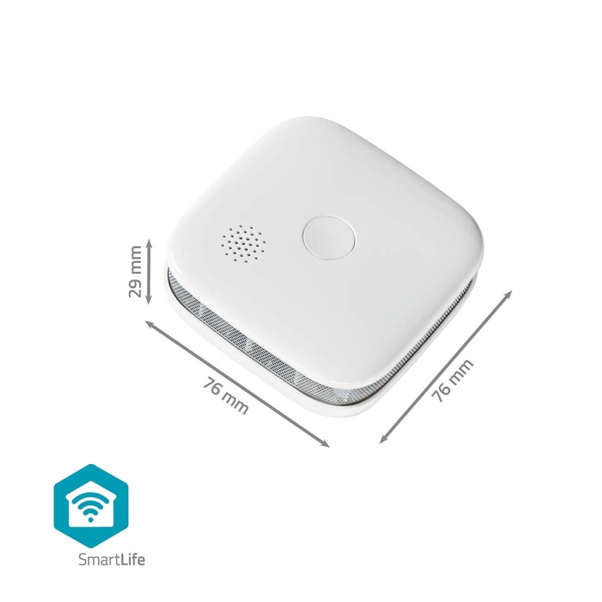 SmartLife rökdetektor 3V/1xCR123A Wi-Fi Tuya