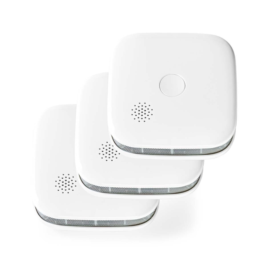 KIT 3x Rökdetektor SmartLife 3V/1xCR123A Wi-Fi Tuya