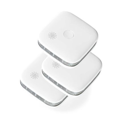 KIT 3x Rökdetektor SmartLife 3V/1xCR123A Wi-Fi Tuya