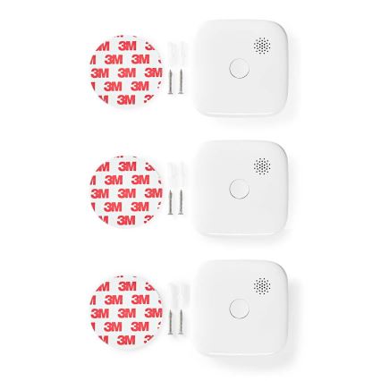 KIT 3x Rökdetektor SmartLife 3V/1xCR123A Wi-Fi Tuya