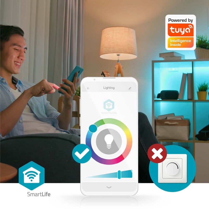 RGBW Dimbar taklampa SmartLife LED/18W/230V 2700-6500K Wi-Fi Tuya