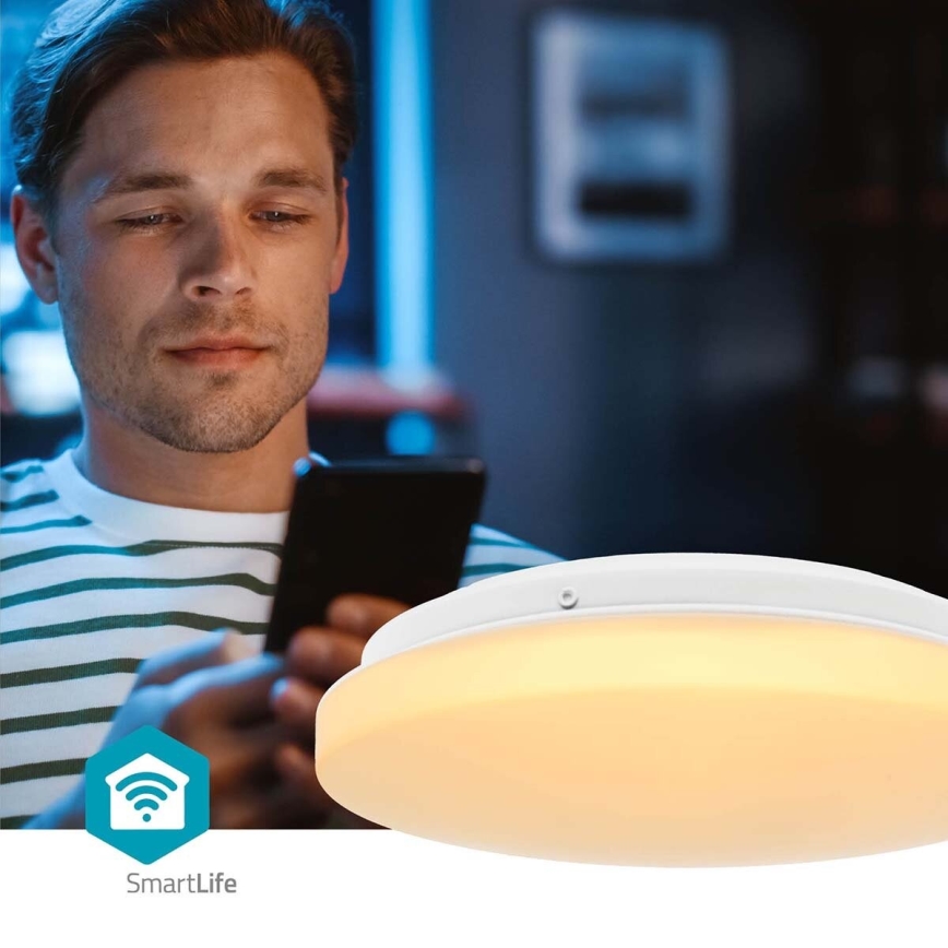 LED RGBW Ljusreglerad vägglampa för badrum SmartLife LED/18W/230V 2700-6500K IP44 Wi-Fi Tuya