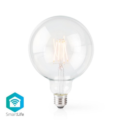 Nedis WIFILF10WTG125 − Dimbar smart LED-lampa VINTAGE G125 E27/5W/230V