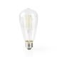 Nedis WIFILF10WTST64 − Dimbar smart LED-lampa VINTAGE ST64 E27/5W/230V