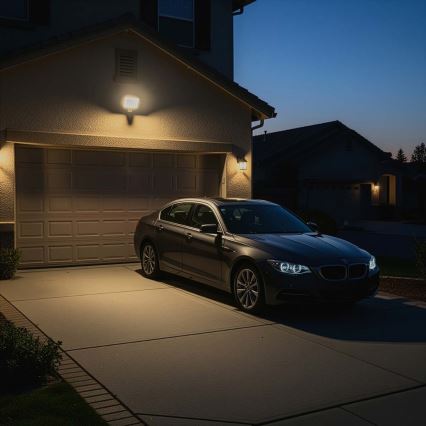 Dimbart LED-strålkastare med rörelsesensor för vägguttag SmartLife LED/20W/230V 3000-6500K IP44 Wi-Fi