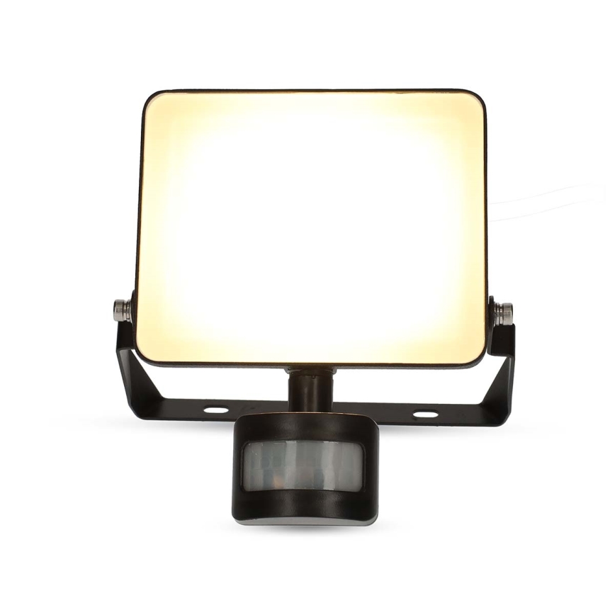Dimbart LED-strålkastare med rörelsesensor för vägguttag SmartLife LED/20W/230V 3000-6500K IP44 Wi-Fi