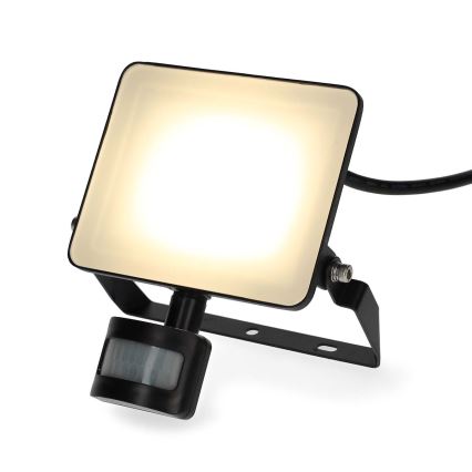 Dimbart LED-strålkastare med rörelsesensor för vägguttag SmartLife LED/20W/230V 3000-6500K IP44 Wi-Fi