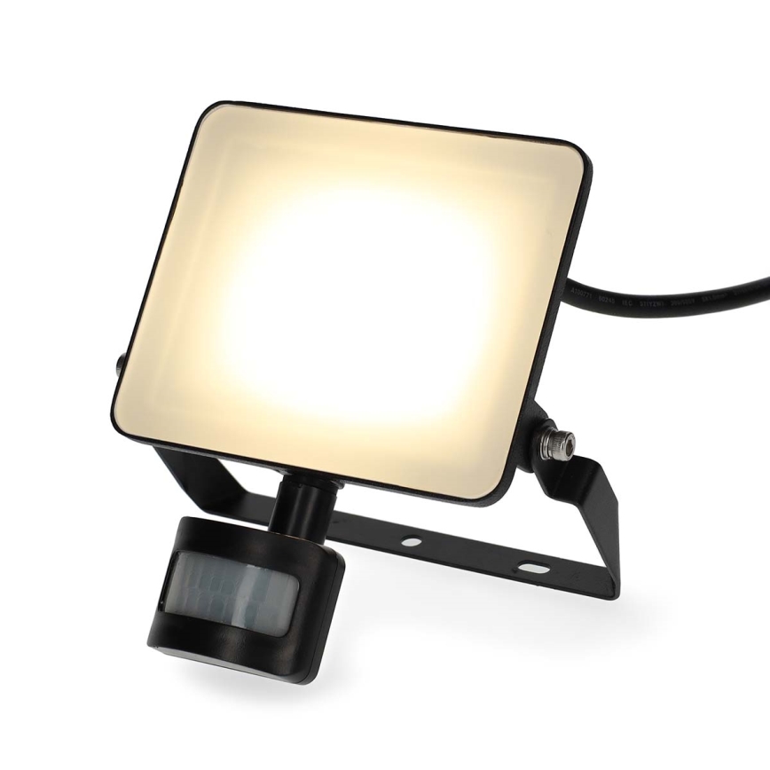 Dimbart LED-strålkastare med rörelsesensor för vägguttag SmartLife LED/20W/230V 3000-6500K IP44 Wi-Fi