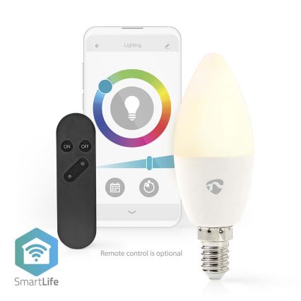 LED RGB ljusreglerad glödlampa  Smartlife E14/4,9W/230V Wi-Fi 2700-6500K