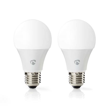 Set om 2 dimbara LED RGBW-lampor SmartLife E27/9W/230V Wi-Fi 2700-6500K