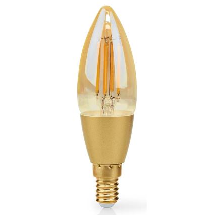 LED Ljusreglerad glödlampa Smartlife E14/4,9W/230V 1800-3000K Wi-Fi Tuya