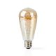 Nedis WIFILT10GDST64 − Dimbar smart LED-lampa VINTAGE ST64 E27/5.5W/230V