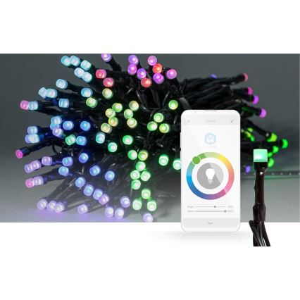 LED RGB Utomhusslinga 84xLED/8 funktioner 13m IP65 Wi-Fi Tuya
