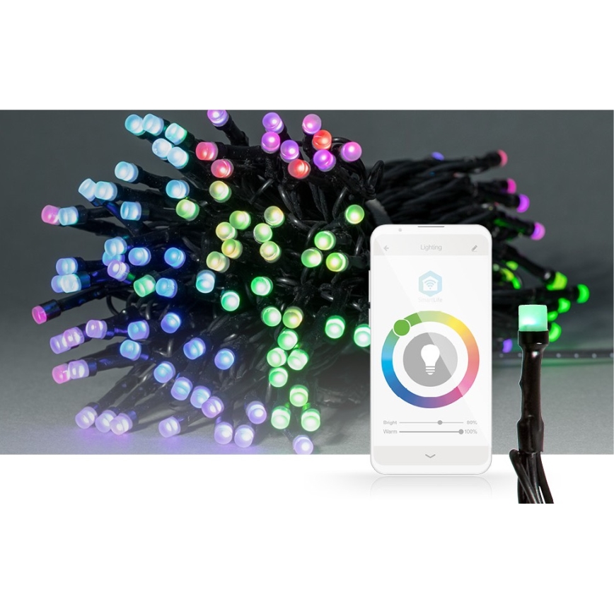 LED RGB Utomhusslinga 84xLED/8 funktioner 13m IP65 Wi-Fi Tuya