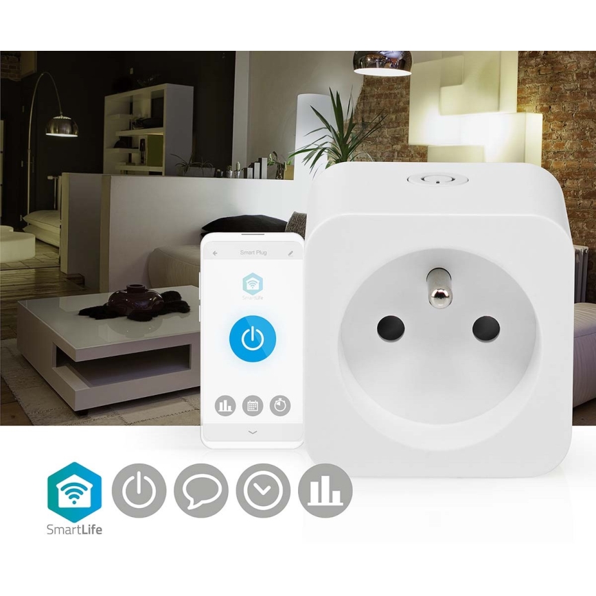 Smart kontakt 3680W/230V/ Type E/16A Wi-Fi