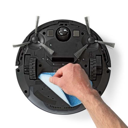 Smart robotdammsugare med mopp 28W/2500 mAh Wi-Fi svart + fjärrkontroll