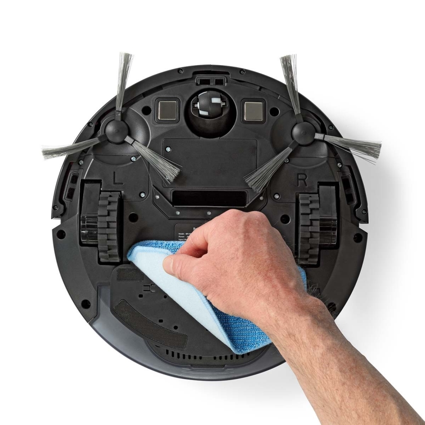 Smart robotdammsugare med mopp 28W/2500 mAh Wi-Fi svart + fjärrkontroll