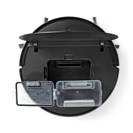 Smart robotdammsugare med mopp 28W/2500 mAh Wi-Fi svart + fjärrkontroll