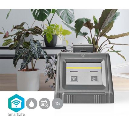 Nedis WIFIWP10GY - Smart vattenpump 4xAA Wi-Fi IPX3