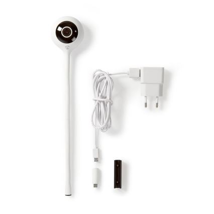 Nedis WII11CWT − Smart IP-kamera LED/5V/FULL HD 1080p med climate sensor