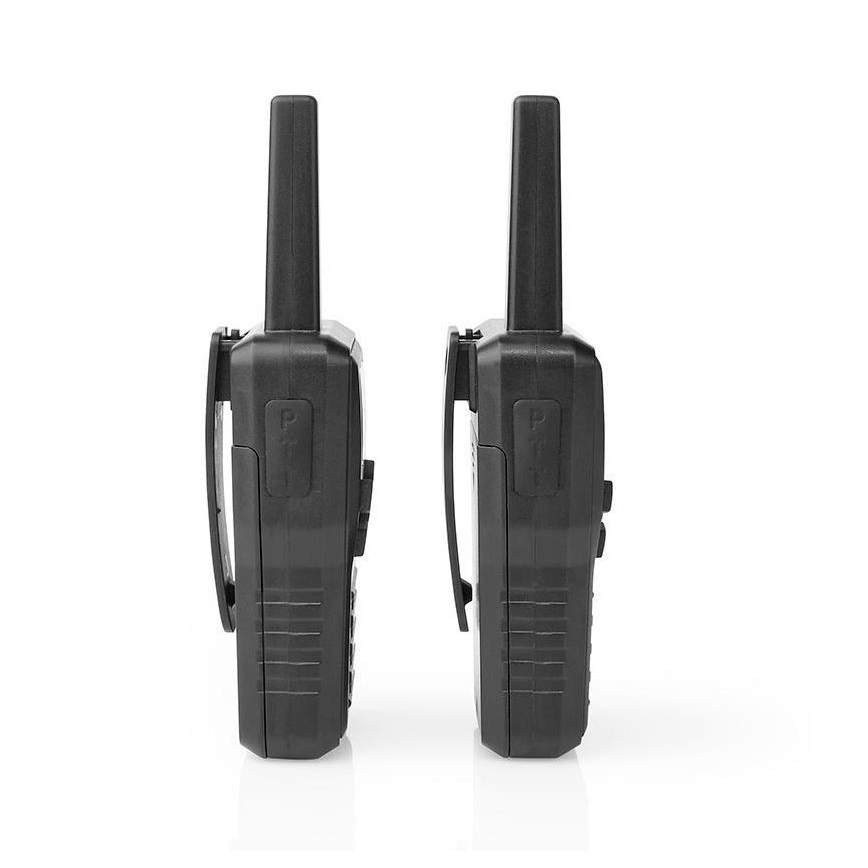 KIT 2x Uppladdningsbar walkie-talkie med LED belysning 1300 mAh räckvidd 10 km