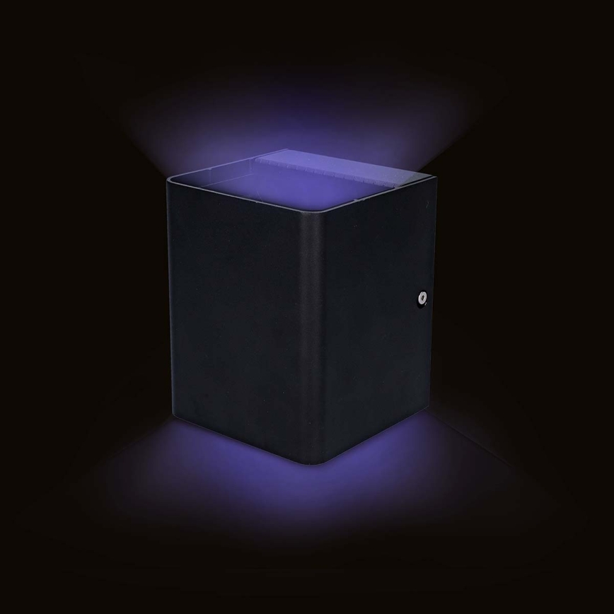 LED RGBW Dimbart utomhusväggarmatur SmartLife LED/12W/230V IP65 Wi-Fi Tuya svart