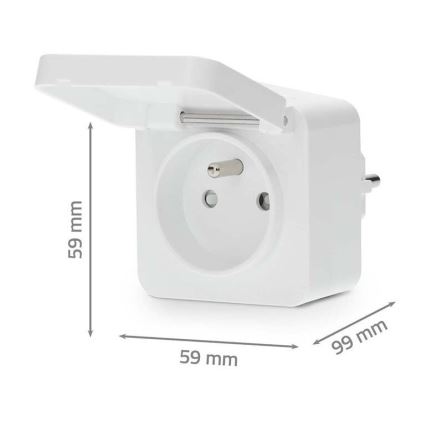 Smartuttag Smartlife 3680W/230V/ Typ E/16A Wi-Fi Tuya IP44