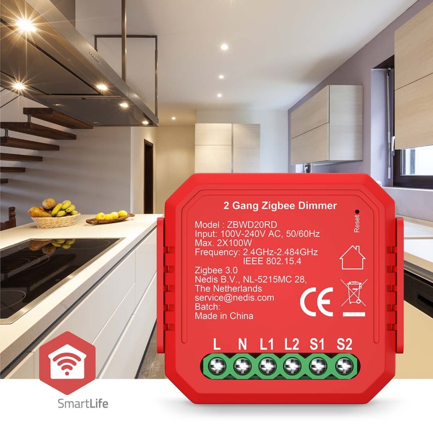 SmartLife intelligent 2-kanals dimmer 230V