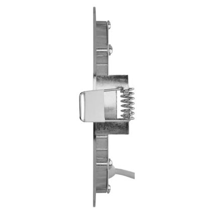 NEXXO infälld LED-armatur 7 W, 230 V, 3000/3500/4000 K, silverfärgad, Ø 12 cm