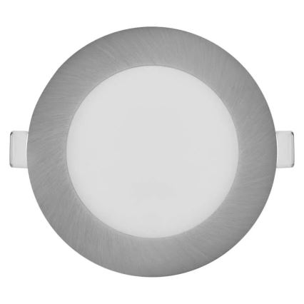NEXXO infälld LED-armatur 7 W, 230 V, 3000/3500/4000 K, silverfärgad, Ø 12 cm