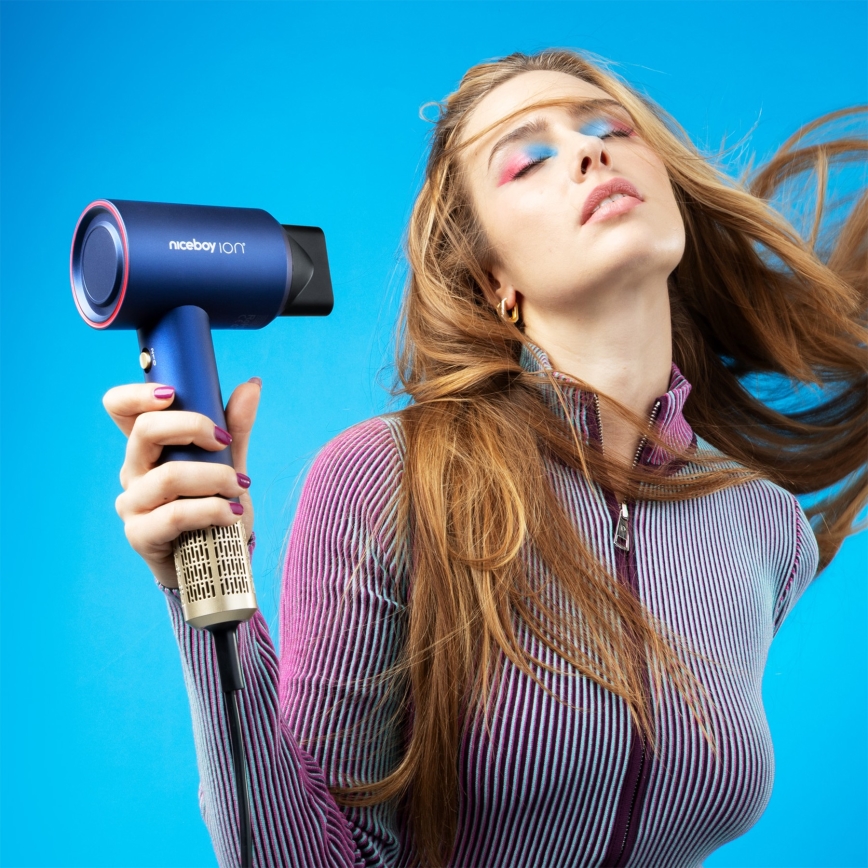 Niceboy AirSonic ELITE - Hårfön 2200W/230V blå