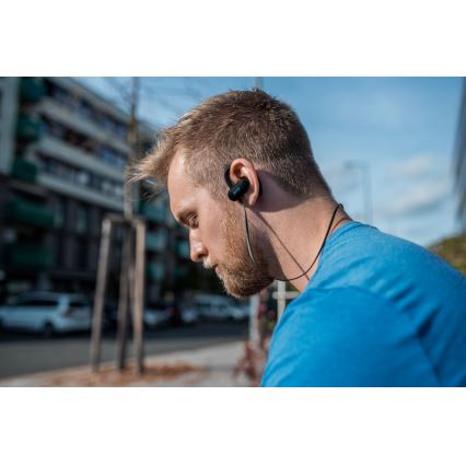 Niceboy HIVE sport 2 - Sporthörlurar med mikrofon, IPX5, svarta