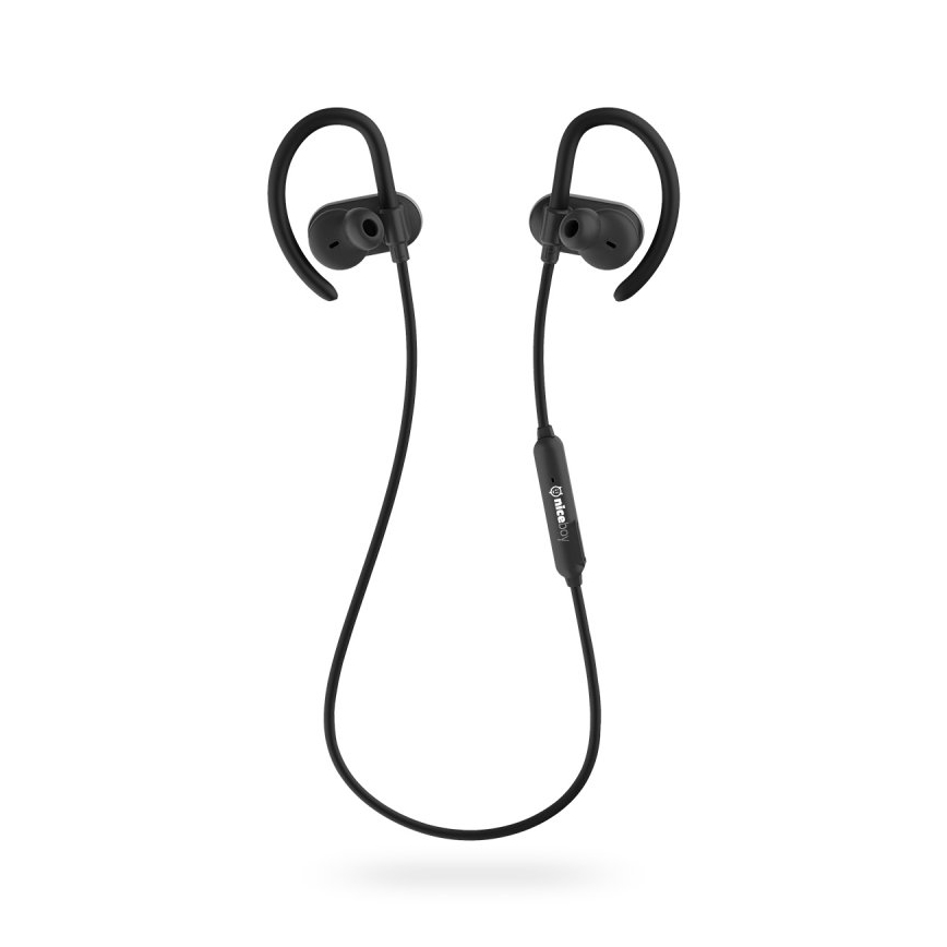 Niceboy HIVE sport 2 - Sporthörlurar med mikrofon, IPX5, svarta