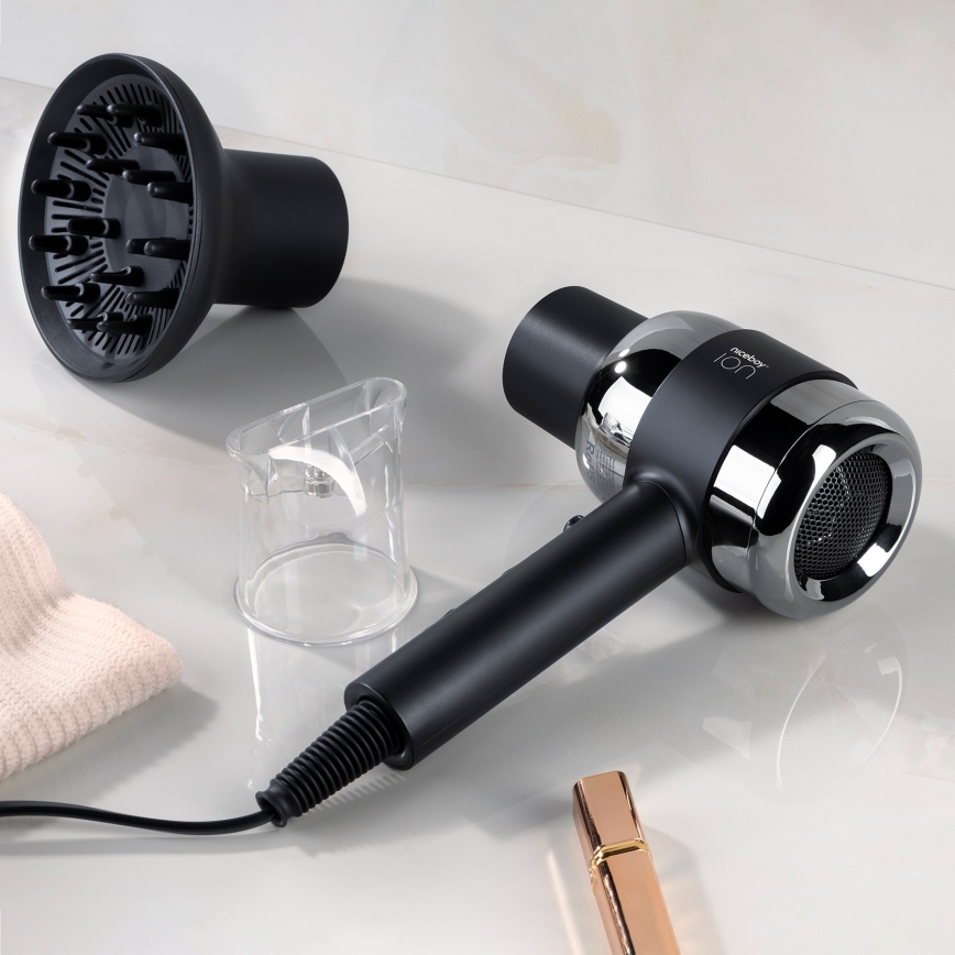 Niceboy ION AirSonic PRO - Hårfön 2200W/230V svart